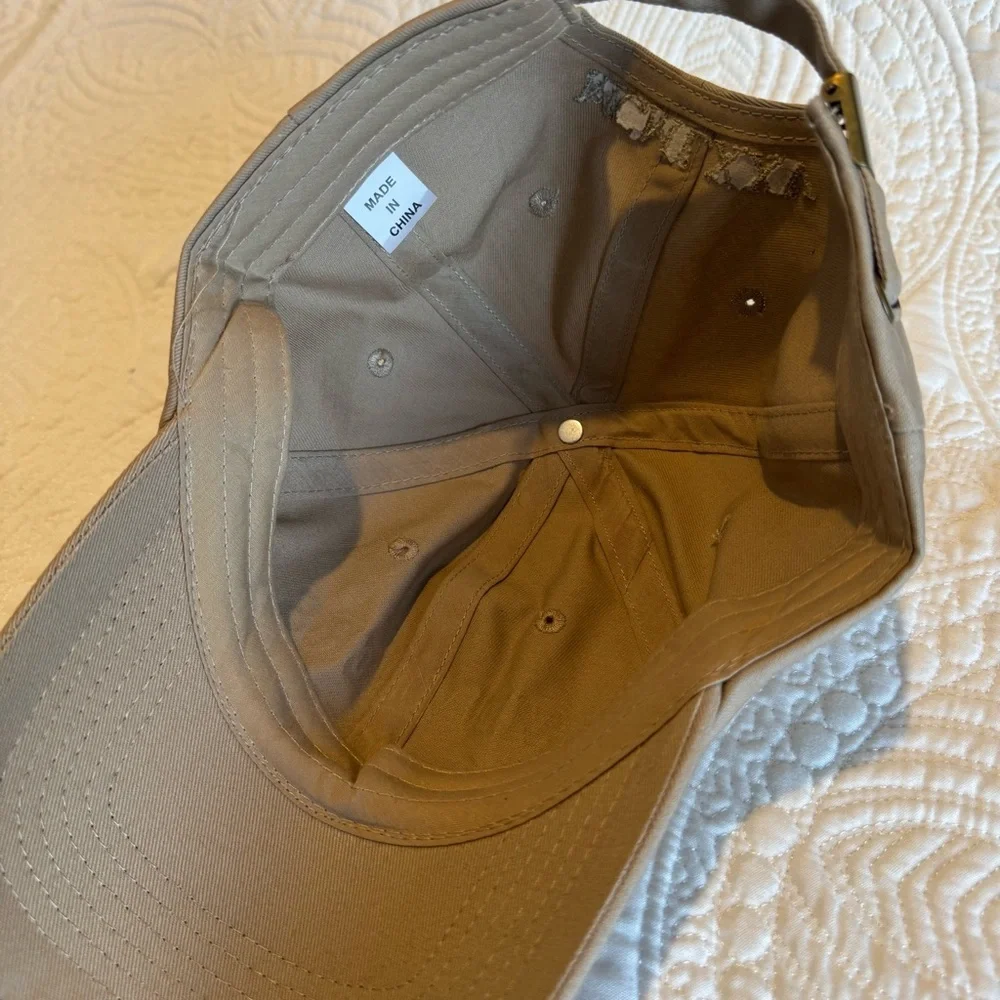 Members Only Beige Logo Dad Cap Unisex One Size